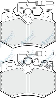 APEC BRAKING Комплект тормозных колодок, дисковый тормоз PAD773